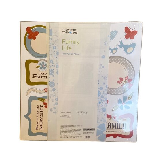 Creative Memories 12x12 "Family Life” Quick Album, Pages, Shapes, Stickers - Picture 3 of 8